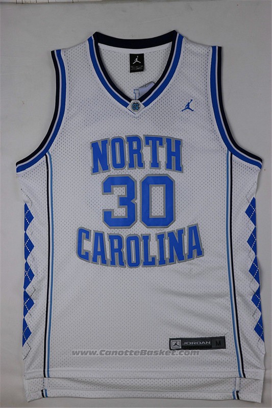 Maglia NCAA North Carolina Tar Heels Rasheed Wallace #30 Bianco